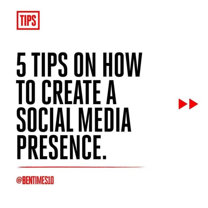 Social media presence