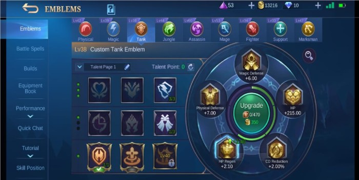 Emblem mobile legends guide talents ultimate Emblem mobile legends guide talents ultimate